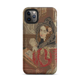 Prayer Break - Gothic Revival Embroidered Phone Case Iphone 11 Pro Max / Matte Iphone Case Vintage Portrait Syntax, Her Eyes Stitched,