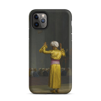 Prayer in the Mosque - Jean-leon Gerome Phone Case Iphone 11 Pro Max / Matte Black Phone Case Classical Painting Man Golden Robes Cairo
