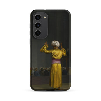 Prayer in the Mosque - Jean-leon Gerome Phone Case Samsung Galaxy S23 Plus / Matte Black Phone Case Printed Figure Golden Attire White
