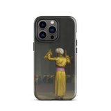 Prayer in the Mosque - Jean-leon Gerome Phone Case Iphone 13 Pro / Gloss Black Phone Case Printed Man Yellow Robe White Cairo Mosque