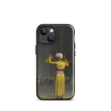 Prayer in the Mosque - Jean-leon Gerome Phone Case Iphone 13 Mini / Gloss Dark Gray Phone Case Printed Figure Yellow Robe Cairo Mosque