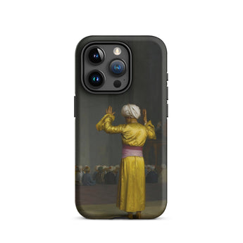 Prayer in the Mosque - Jean-leon Gerome Phone Case Iphone 15 Pro / Matte Black Printed Man Golden Robe White Cairo Architecture, Personal