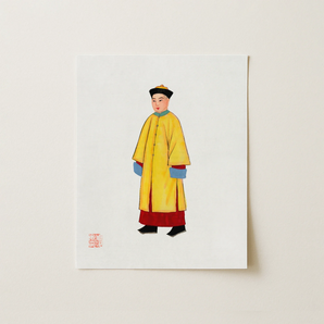 Priest - Qing Dynasty Art Print / Canvas, 11x14’’ / 28x36cm / Unframed / no Border, Posters Prints & Visual Artwork, Toby Leon