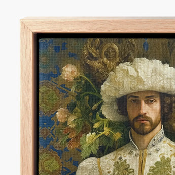 Framed Portrait Man Ornate Historical Attire Elaborate White Prince Alfonso, Itty-bitty Pretty Committee, Gay Spanish Royalty