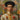 Black Hat Gold Trim Floral Pattern Itty-bitty Pretty Committee, Baroque Gay Princes, Mexican Royalty Queerart
