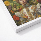 Prince Carlisle - Gay English Royalty Art Print / Canvas Framed Portrait Man Ornate Embroidered White Gold Attire, Itty-bitty Pretty