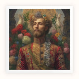 Prince Fyodor - Russische Gay-Royalty-Kunstdruck / Leinwand, 12x12’’ / 31x31cm / Ungerahmt / Weißer Rand, Poster, Drucke & visuelle Kunstwerke, Toby
