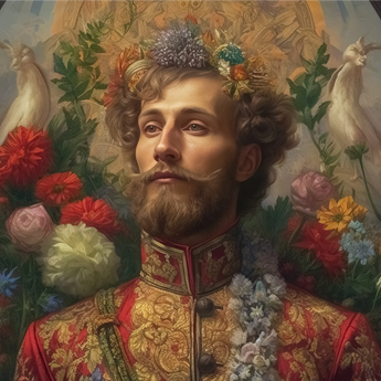 Prince Fyodor - Russische Gay-Royalty-Kunstdruck / Leinwand, Poster, Drucke & visuelle Kunstwerke, Toby Leon