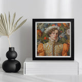 Prince Hugo - German Gay Royalty Art Print / Canvas Black Framed Portrait Man Ornate Attire Floral Vibrant, Itty-bitty Pretty Committee,