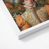 Framed Portrait Man Ornate Cream-colored Historical Attire Gold Prince Hugo, Itty-bitty Pretty Committee, Baroque Gay Princes