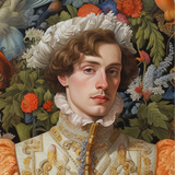 Prince Hugo - Stampa artistica di nobiltà gay tedesca / Canvas, Poster, stampe e arte visiva, Toby Leon