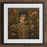 Prince Ignacio - Gay Spanish Royalty Art Print / Canvas, 12x12’’ / 31x31cm / Black Frame / Matboard, Posters Prints & Visual Artwork, Toby