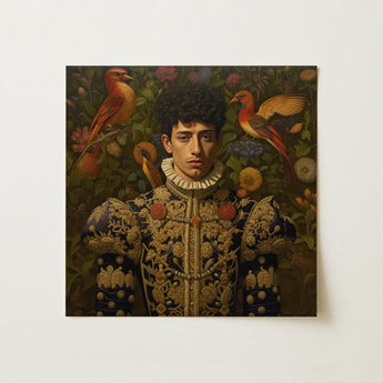Prince Ignacio - Gay Spanish Royalty Art Print / Canvas, 12x12’’ / 31x31cm / Unframed / no Border, Posters Prints & Visual Artwork, Toby