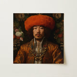 Prince Khaliun - Gay Mongolian Royalty Baroque Art Print / Canvas, 12x12’’ / 31x31cm / Unframed / no Border, Posters Prints & Visual