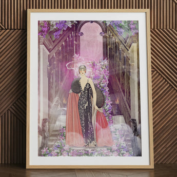 Princess Reah - Surrealer Hexenmeisterinnen-Mythos-Kunstdruck, 24x32’’ / 61x81cm / Naturrahmen / Passepartout, Poster-Drucke & visuelle Kunstwerke, Toby Leon