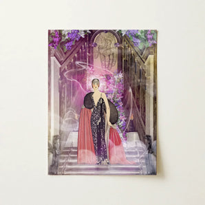 Princess Reah - Surreal Sorceress Myth Art Print Framed Deco-style Illustration Woman Elegant Black Pink, Jazz Age Glamour, Rhea Prints