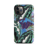 Purple Floral Motif - Edouard Benedictus Iphone Case 11 Pro / Matte Floral Patterned Phone Case Edouard Benedictus, Benedictus Iphone Case,