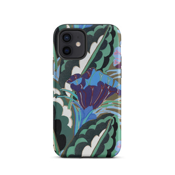 Purple Floral Motif - Edouard Benedictus Iphone Case 12 / Matte Floral Patterned Phone Case Edouard Benedictus, Benedictus Iphone Case, Art