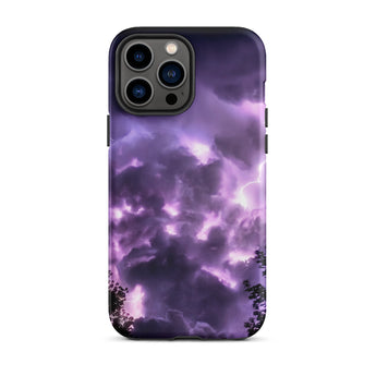 Purple Haze - Lightning Storm Iphone Hülle, 13 Pro Max / Matt, Handyhüllen, Toby Leon
