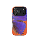 Purple Lycaenidae - Christopher Johnson Phone Case Iphone 17 Pro / Matte Orange Purple Butterfly Phone Case Textured Design Morpho Gods