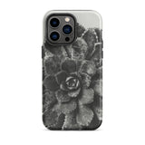 Pyramidal Saxifrage (saxifraga Aizoon) - Karl Blossfeldt Phone Case Iphone 14 Pro Max / Matte Black White Succulent Phone Case Karl