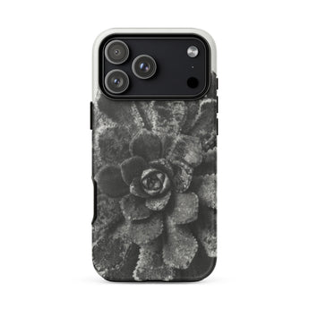 Pyramidal Saxifrage (saxifraga Aizoon) - Karl Blossfeldt Phone Case Iphone 17 Pro Max / Matte Black Succulent Phone Case Textured Design