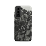 Pyramidal Saxifrage (saxifraga Aizoon) - Karl Blossfeldt Phone Case Samsung Galaxy S21 / Matte Black White Textured Succulent Phone Case