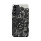 Pyramidal Saxifrage (saxifraga Aizoon) - Karl Blossfeldt Phone Case Samsung Galaxy S23 Plus / Matte Black White Textured Succulent Phone