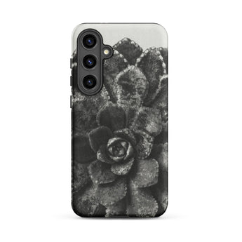 Pyramidal Saxifrage (saxifraga Aizoon) - Karl Blossfeldt Phone Case Samsung Galaxy S24 Plus / Matte Black White Photographic Phone Case