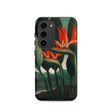 Queen Plant - Robert John Thornton Phone Case Samsung Galaxy S23 / Matte Phone Case Vibrant Orange Green Tropical Flower Design Queen