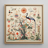 Queer Menagerie Pt 2 - Alien Bird Taxonomy Art Print / Canvas, Queer Menagerie, Extraterrestrial Zoology Meets, Alien Gay Bird
