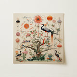 Queer Menagerie Pt 3 - Alien Bird Taxonomy Art Print / Canvas, 12x12’’ / 31x31cm / Unframed / no Border, Posters Prints & Visual Artwork,