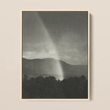 Rainbow - Alfred Stieglitz Black and White Art Print / Canvas Black-and-white Framed Dramatic Rain Shaft Mountainous Stieglitz’s, Nature’s