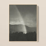 Rainbow - Alfred Stieglitz Black and White Art Print / Canvas Black-and-white Framed Art Print Dramatic Rain Shaft Mountainous Alfred