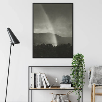 Rainbow - Alfred Stieglitz Black and White Art Print / Canvas Black-framed Black-and-white Photographic Print Rainbow Mountains Alfred