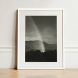 Rainbow - Alfred Stieglitz Black and White Art Print / Canvas Minimalist White-framed Black-and-white Photograph Dramatic Rainstorm