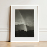 Rainbow - Alfred Stieglitz Black and White Art Print / Canvas Minimalist White-framed Black-and-white Photograph Dramatic Rainstorm