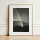 Rainbow - Alfred Stieglitz Black and White Art Print / Canvas Minimalist Wooden-framed Black-and-white Photograph Dramatic Distant