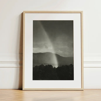 Rainbow - Alfred Stieglitz Black and White Art Print / Canvas Minimalist Wooden-framed Black-and-white Photograph Dramatic Distant