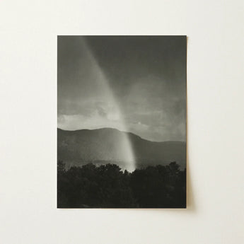 Rainbow - Alfred Stieglitz Black and White Art Print / Canvas Black-and-white Photographic Dramatic Rainstorm Visible Distant Stieglitz’s,