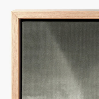 Minimalist Canvas Print Framed Light Oak Wood Textured Alfred Stieglitz’s Rainbow, Nature’s Fleeting Magic, Stieglitz Art