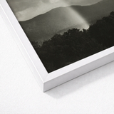 White Framed Black Landscape Print Alfred Stieglitz’s Rainbow, Nature’s Fleeting Magic, Stieglitz Art