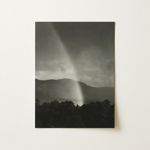 Rainbow - Alfred Stieglitz Black and White Art Print / Canvas, Alfred Stieglitz’s Rainbow, Nature’s Fleeting Magic, Stieglitz Art Print