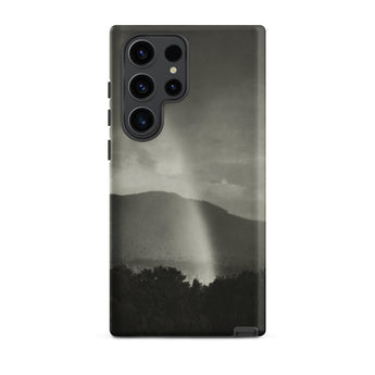 Rainbow - Alfred Stieglitz Black & White Phone Case Samsung Galaxy S23 Ultra / Matte Black Gray Phone Case Monochrome Landscape Mountains