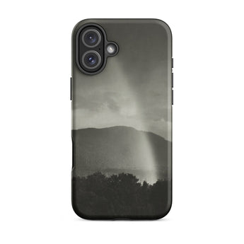 Rainbow - Alfred Stieglitz Black & White Phone Case Iphone 16 Plus / Matte Black Phone Case Mountain Rainbow Design Alfred Stieglitz, Storm