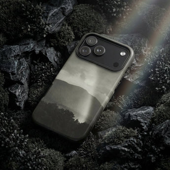 Rainbow - Alfred Stieglitz Black & White Phone Case Sleek Black Phone Case Minimalist Landscape Design Subtle Alfred Stieglitz, Storm