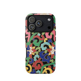 Rainbow Botanicals - Owen Jones Phone Case Iphone 17 Pro / Matte Black Floral Colorful Patterns Textured Surface Chinoiserie, Vibrant