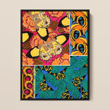 Rainbow Butterflies - E.a. Seguy Pochoir Art Print / Canvas Vibrant Framed Art Print Bold Butterfly Floral Patterns Seguy Pochoir Art,