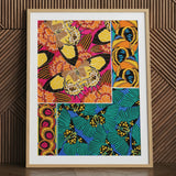 Rainbow Butterflies - E.a. Seguy Pochoir Art Print / Canvas Vibrant Framed Bold Butterfly Floral Patterns, Chromatic Exuberance Prints