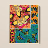 Rainbow Butterflies - E.a. Seguy Pochoir Art Print / Canvas Vibrant Patchwork-style Bold Yellow Pink, Chromatic Exuberance Prints